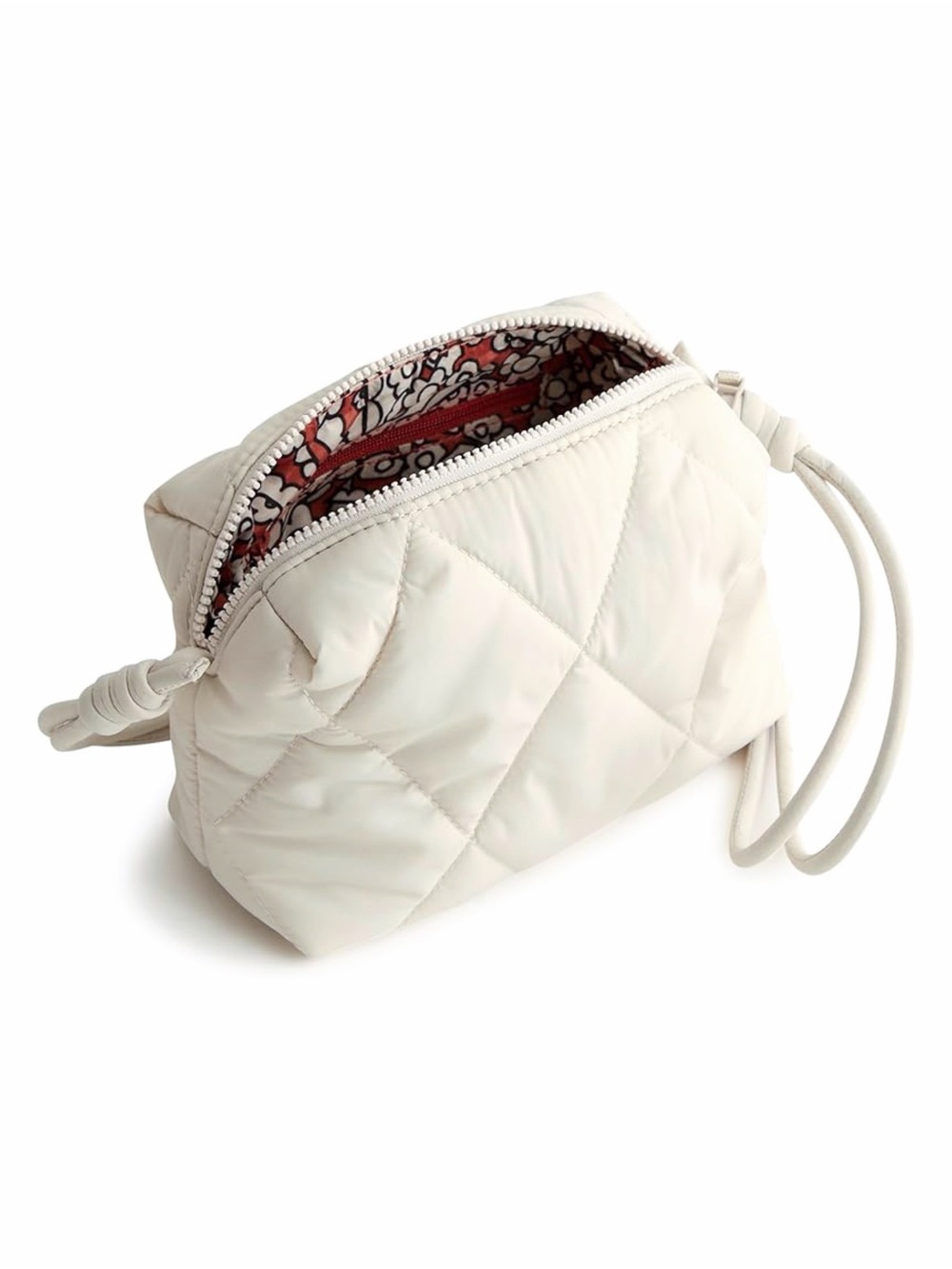 Vera Bradley Quilted Crossbody Pouch Bag in Cream